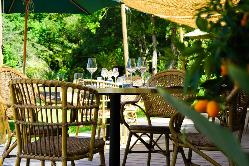 Terrasse du restaurant la Grande Bauche